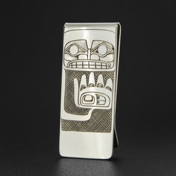 Human - Silver Money Clip
