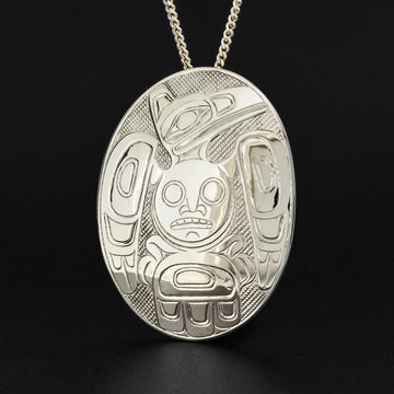 Raven - Silver Pendant