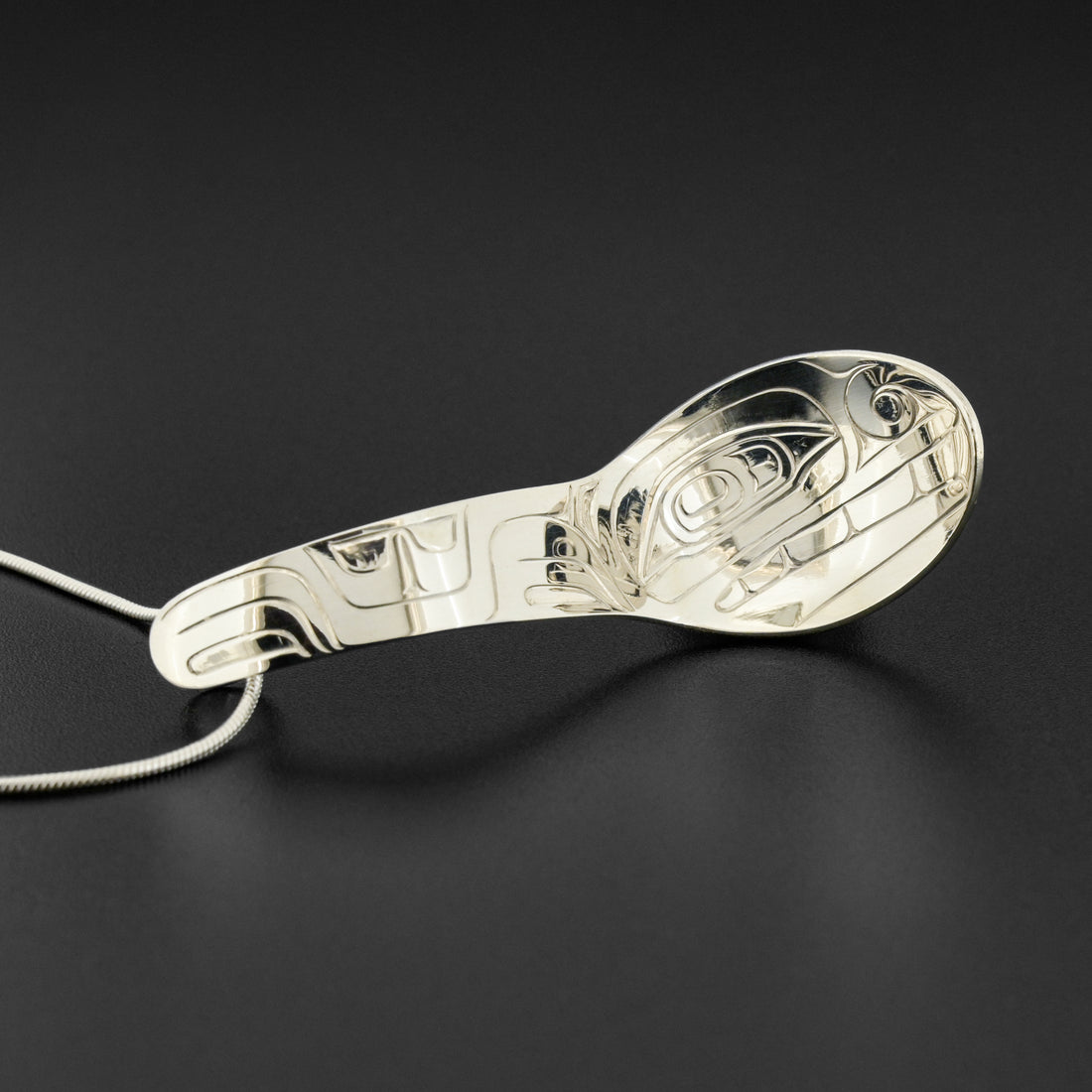 Bear - Silver Spoon Pendant
