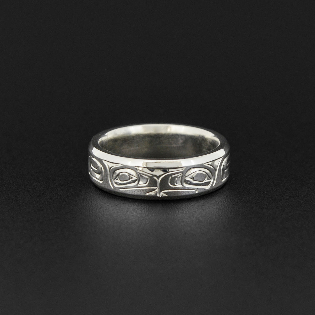 Raven and Eagle - Silver Ring