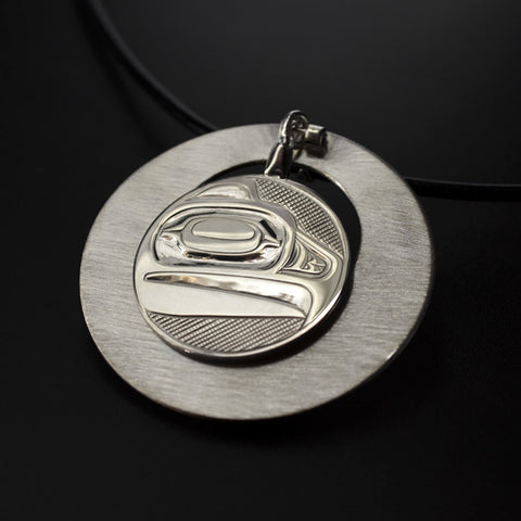 Eagle Transformation - Silver Pendant