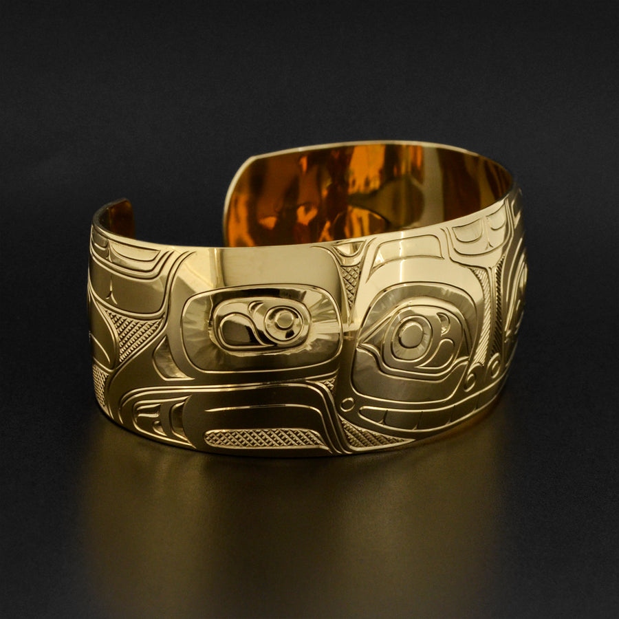 grizzly tobacco bracelet Genuine Leather with Leaf by STEEL REVOLT All Anthology leather cuffs are hand Grizzly Bear and Cubs Bracelet