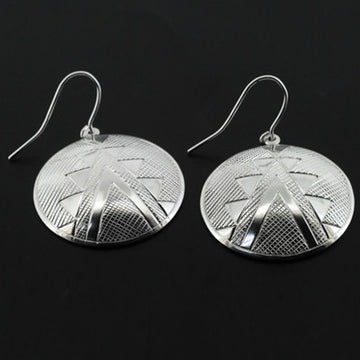 Beadwork - Silver Earrings