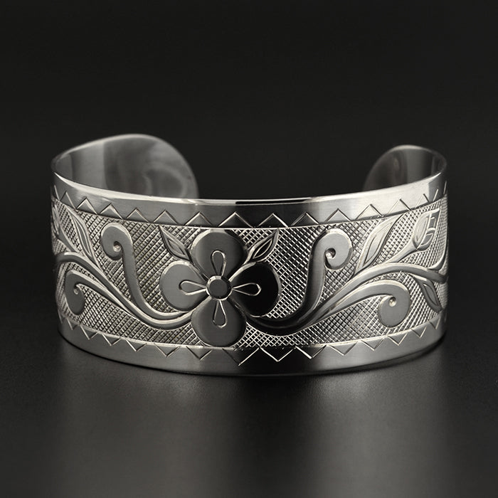Floral - Silver Bracelet