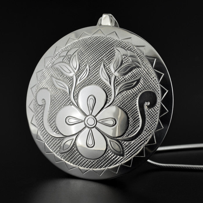 Floral - Silver Pendant