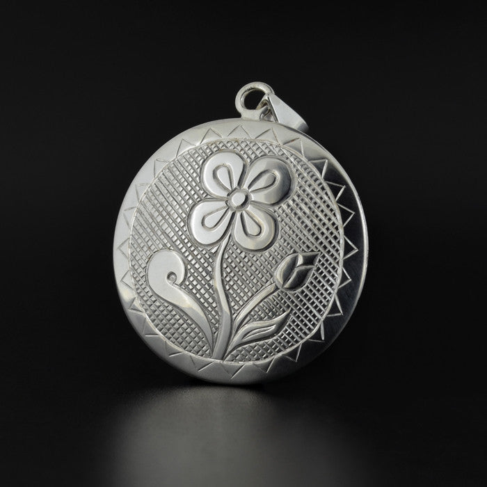 Floral - Silver Pendant