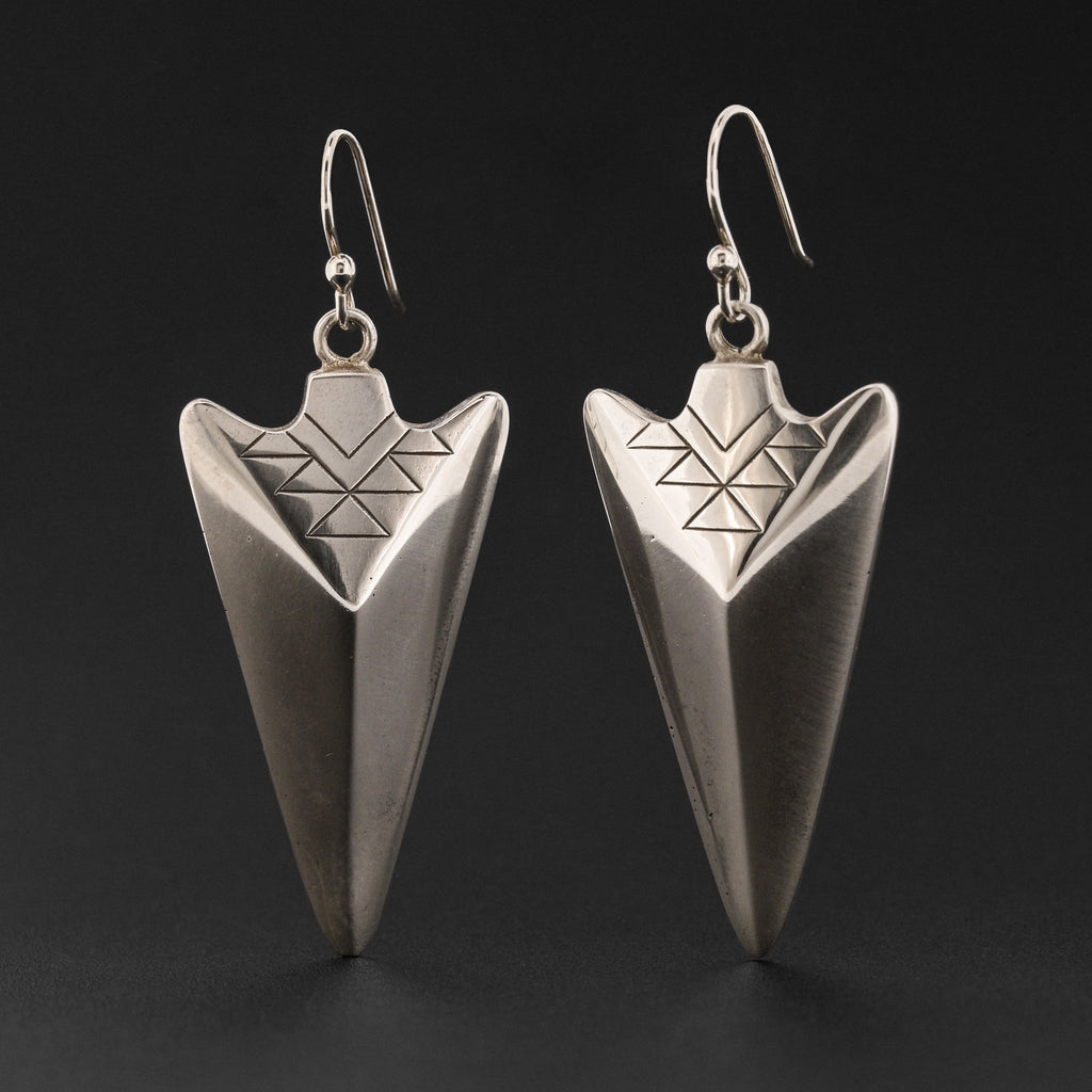 Arrowhead - Silver Earrings