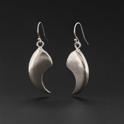 Bear Claw - Silver Earrings