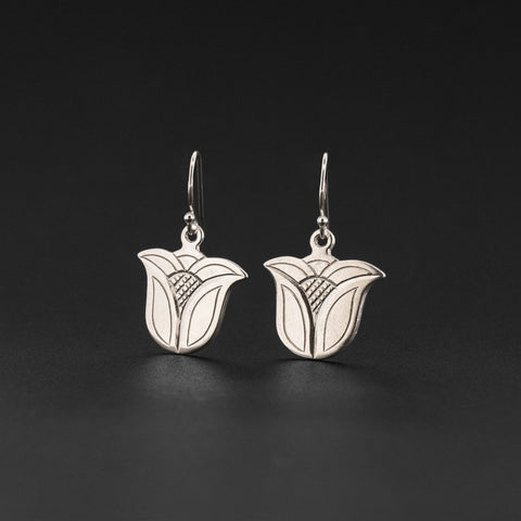 Tulip - Silver Earrings
