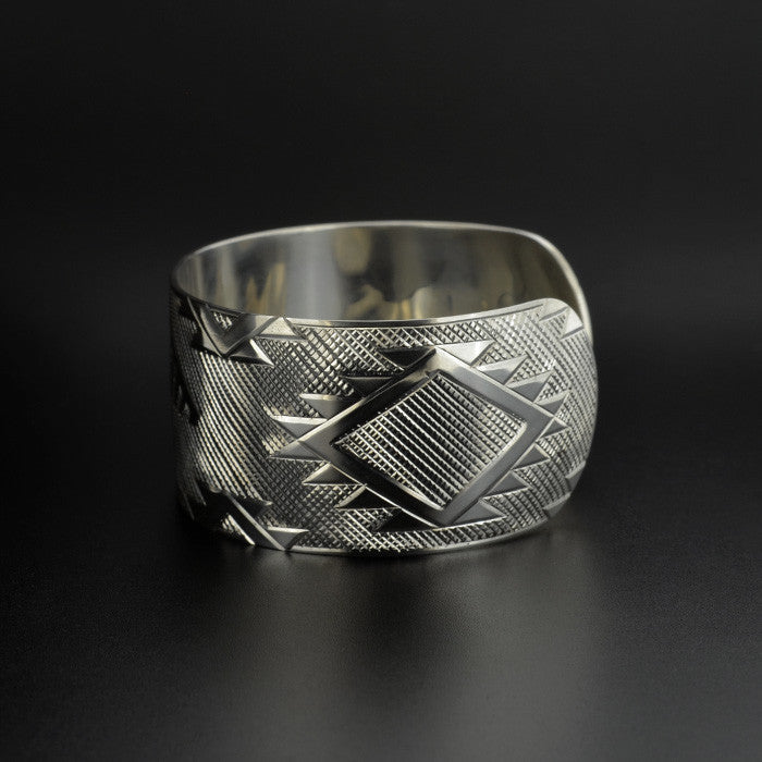 Thunderbird Weaving - Silver Bracelet