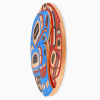 Eagle and Spawning Salmon - Red Cedar Panel