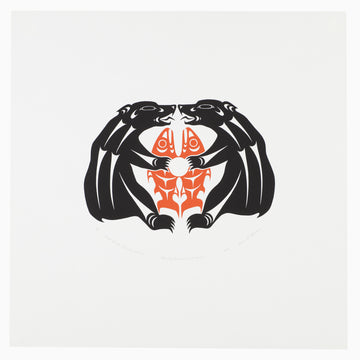 Grizzly Bears with Sockeye - Limited Edition Print