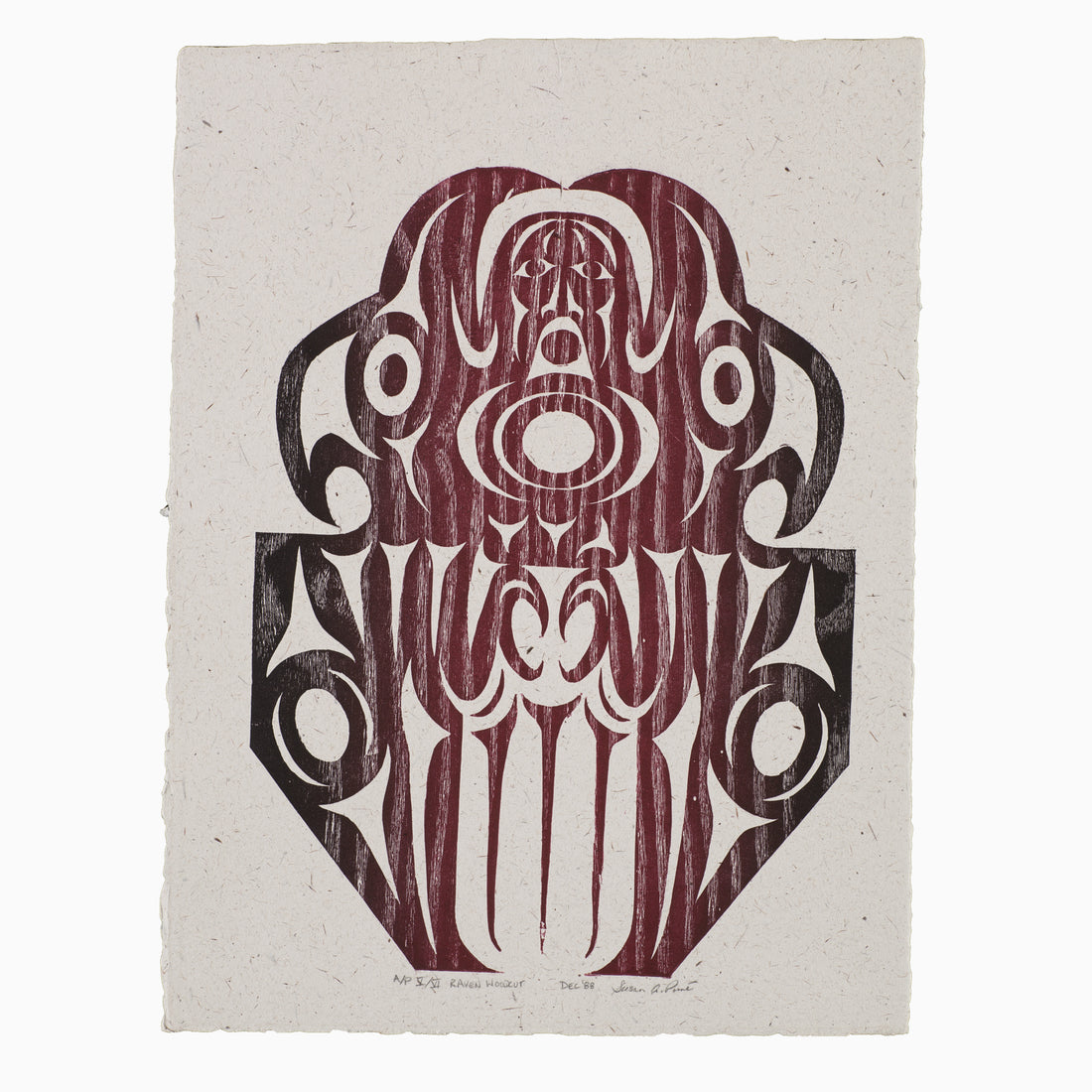 Raven Woodcut - Limited Edition Print