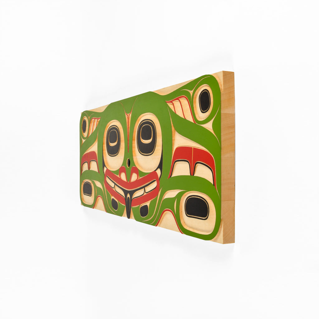 Frog - Yellow Cedar Panel