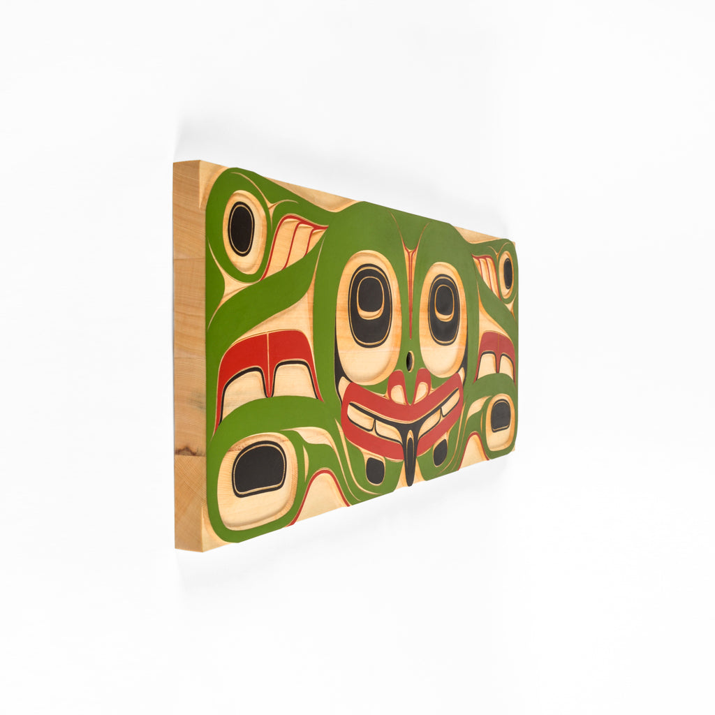 Frog - Yellow Cedar Panel