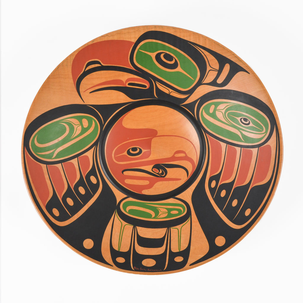 Eagle and Eagle Spirit - Painted Maple Plate