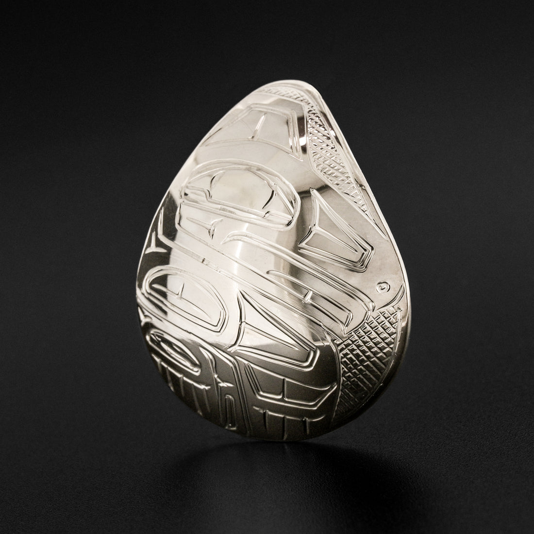 Eagle - Silver Teardrop Pendant