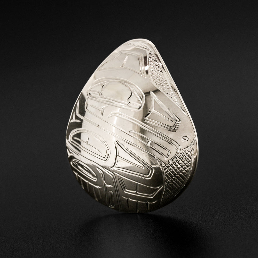 Eagle - Silver Teardrop Pendant