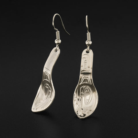 Eagle - Silver Spoon Earrings