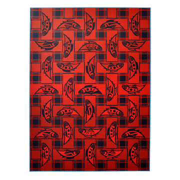 Salmon Blanket Design - Framed Limited Edition Print