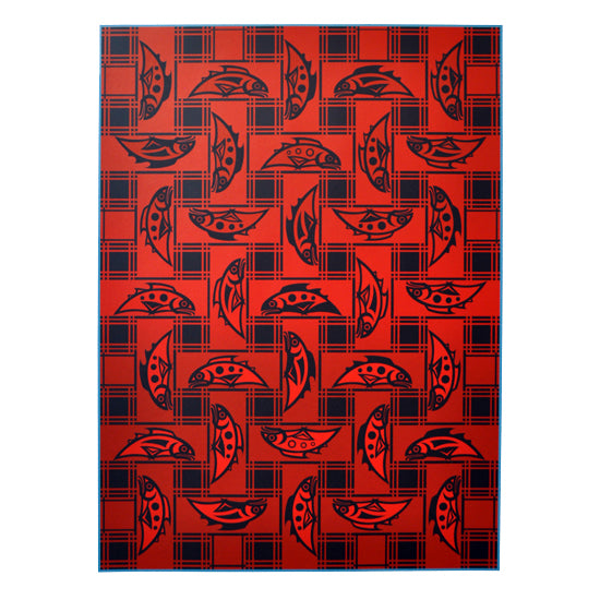 Salmon Blanket Design - Framed Limited Edition Print