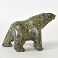 Walking Bear - Stone Sculpture