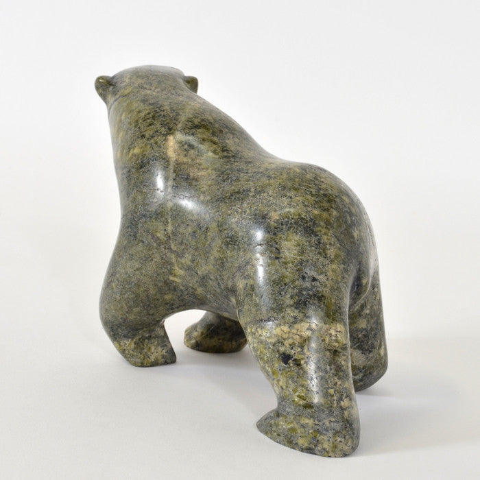 Walking Bear - Stone Sculpture