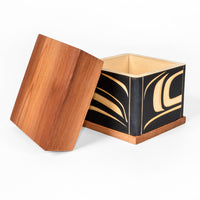 Raven and Wolf - Bentwood Box