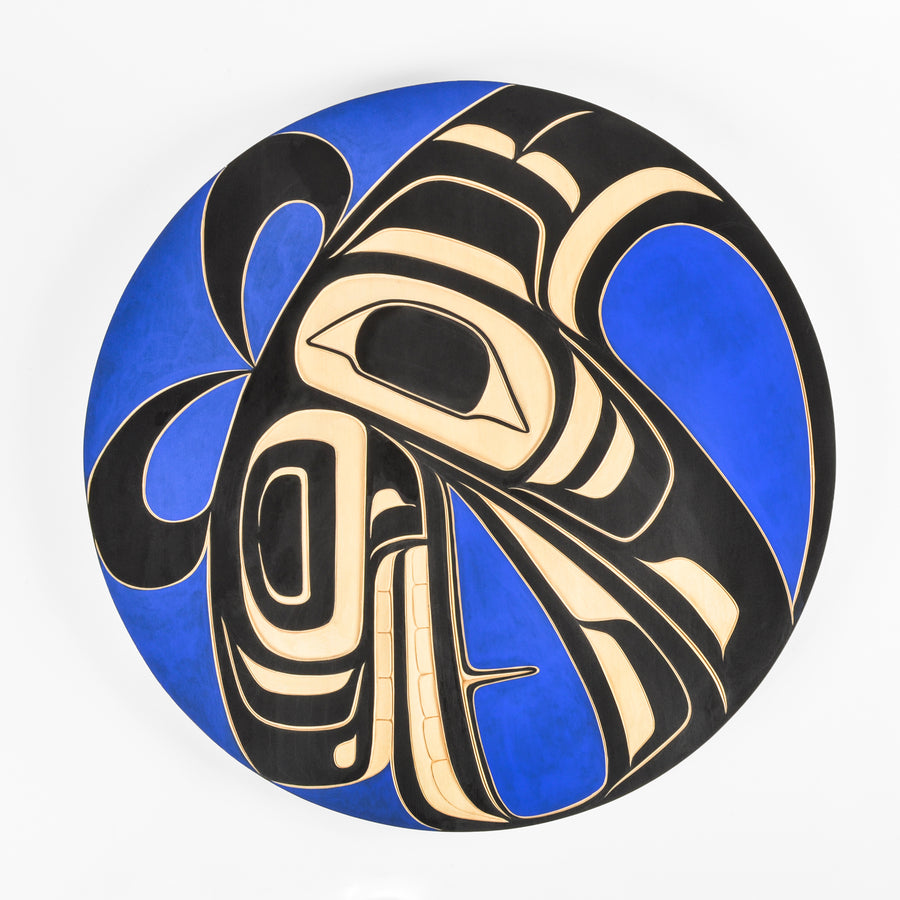 Killerwhale and Raven - Yellow Cedar Panel