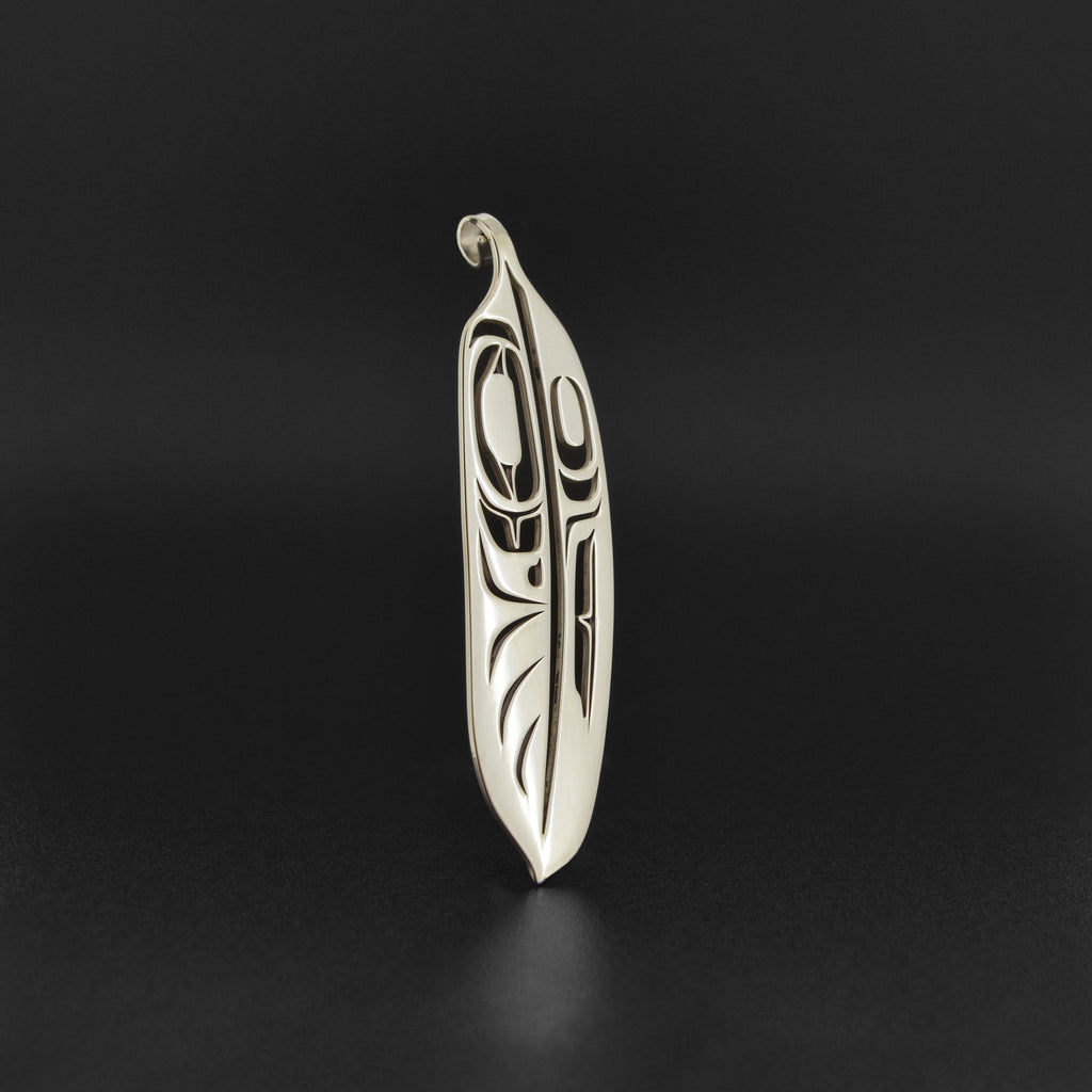 Feather - Silver Pendant
