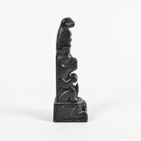 Eagle, Beaver, and Sea Monster - Argillite Pole