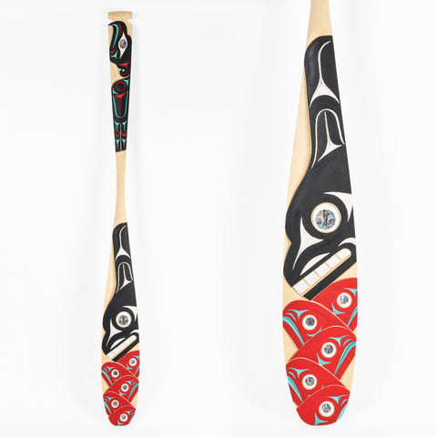 Thunderbird, Killerwhale and Salmon - Yellow Cedar Paddle