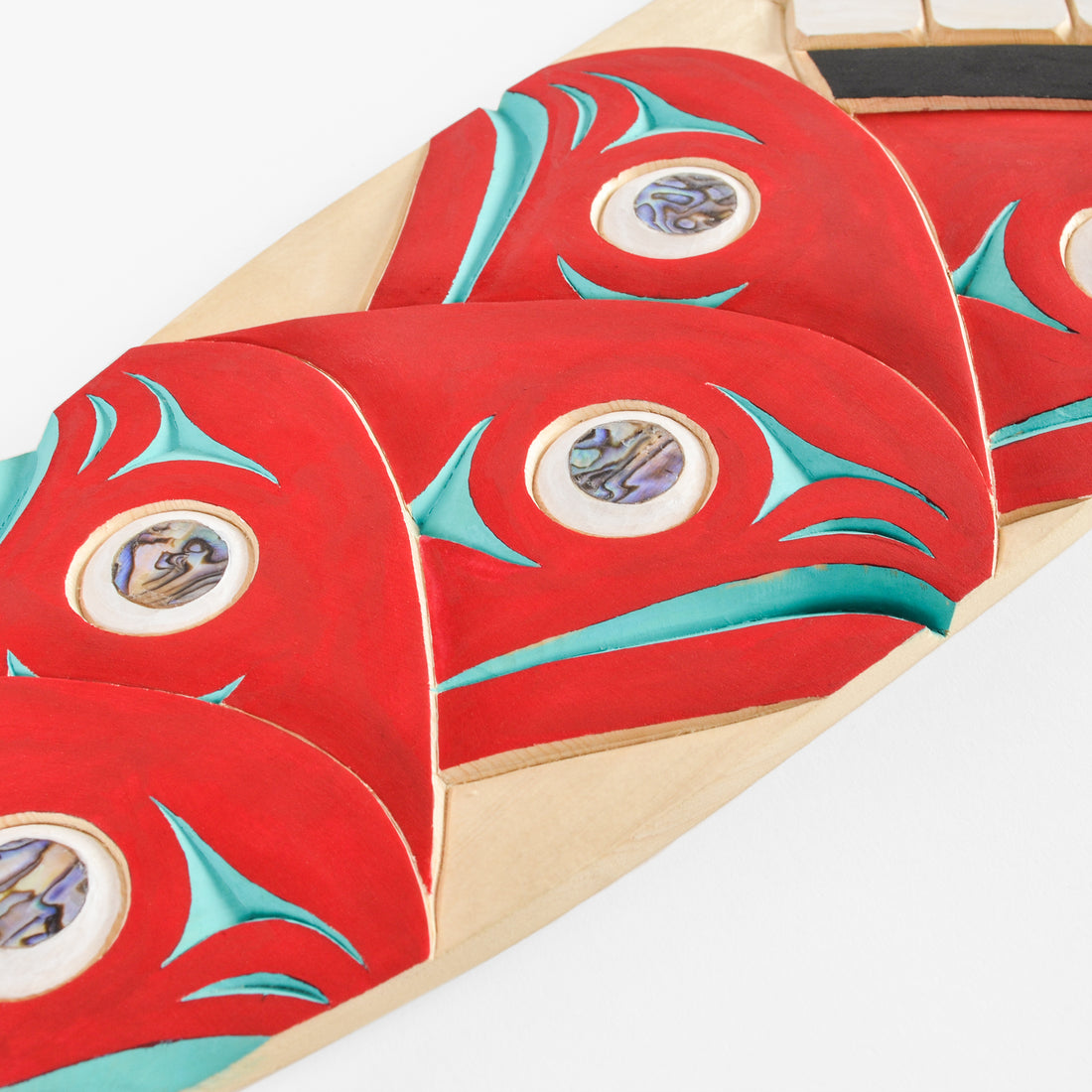 Thunderbird, Killerwhale and Salmon - Yellow Cedar Paddle