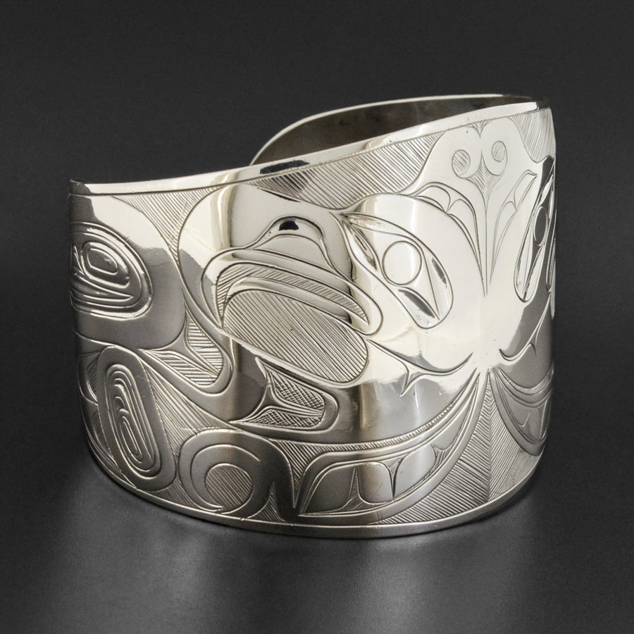 Split Thunderbird - Silver Bracelet