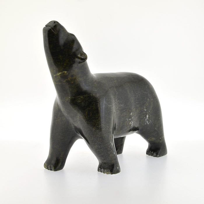 Walking Bear - Stone Sculpture