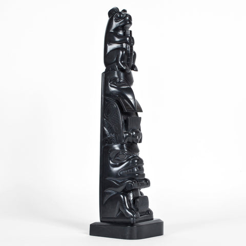 Bear, Raven, Beaver - Argillite Pole