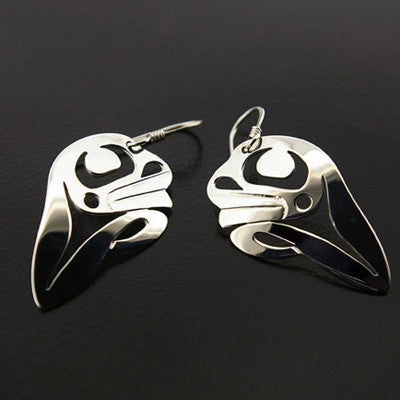 Frogs - Silver Earrings