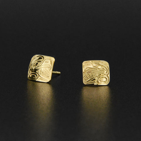 Eagle - 14k Gold Earrings