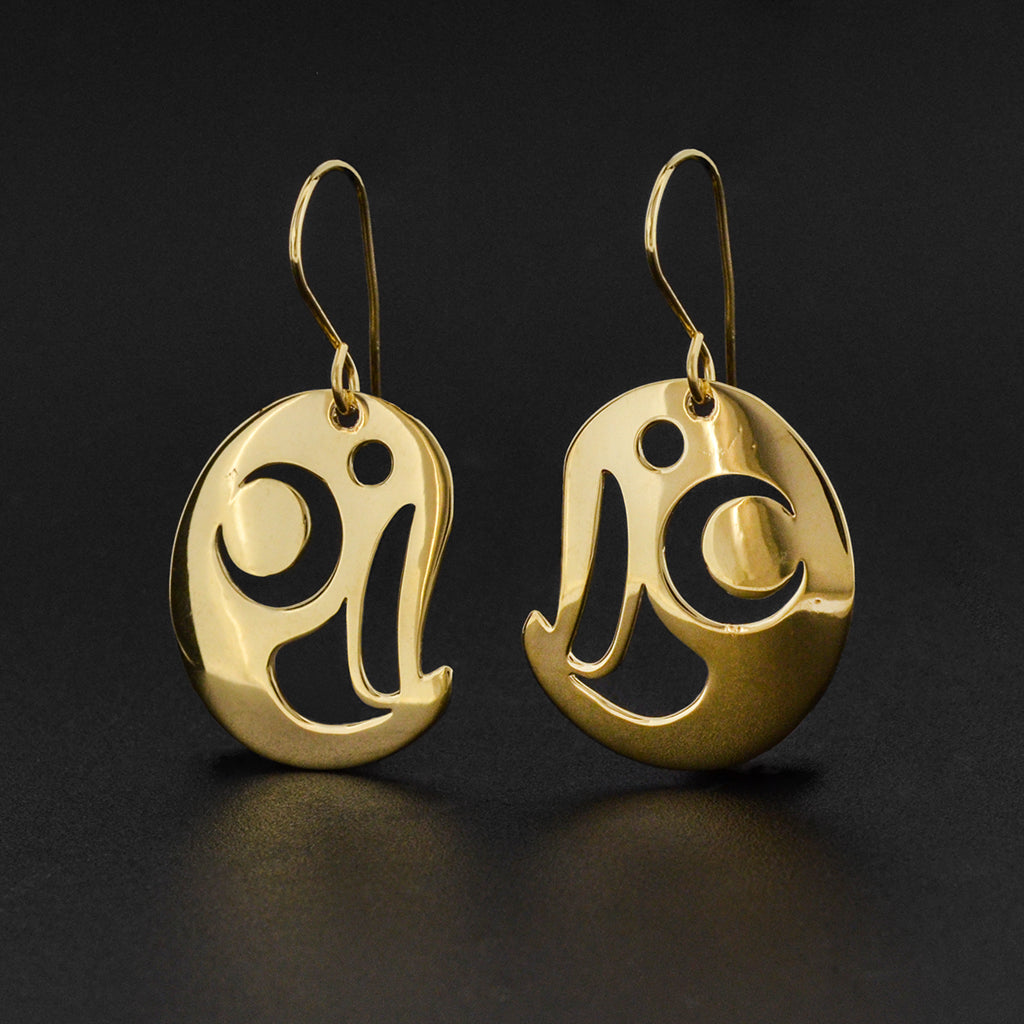 Owl - 14k Gold Earrings