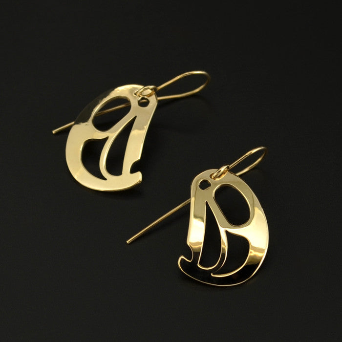 Eagle - 14k Gold Earrings