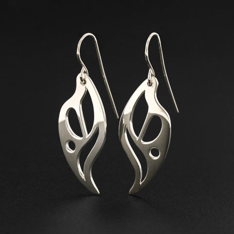 Flame - Silver Earrings