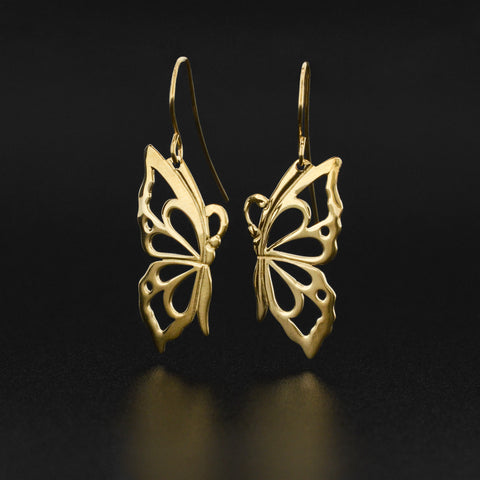 Butterfly - 14k Gold Earrings
