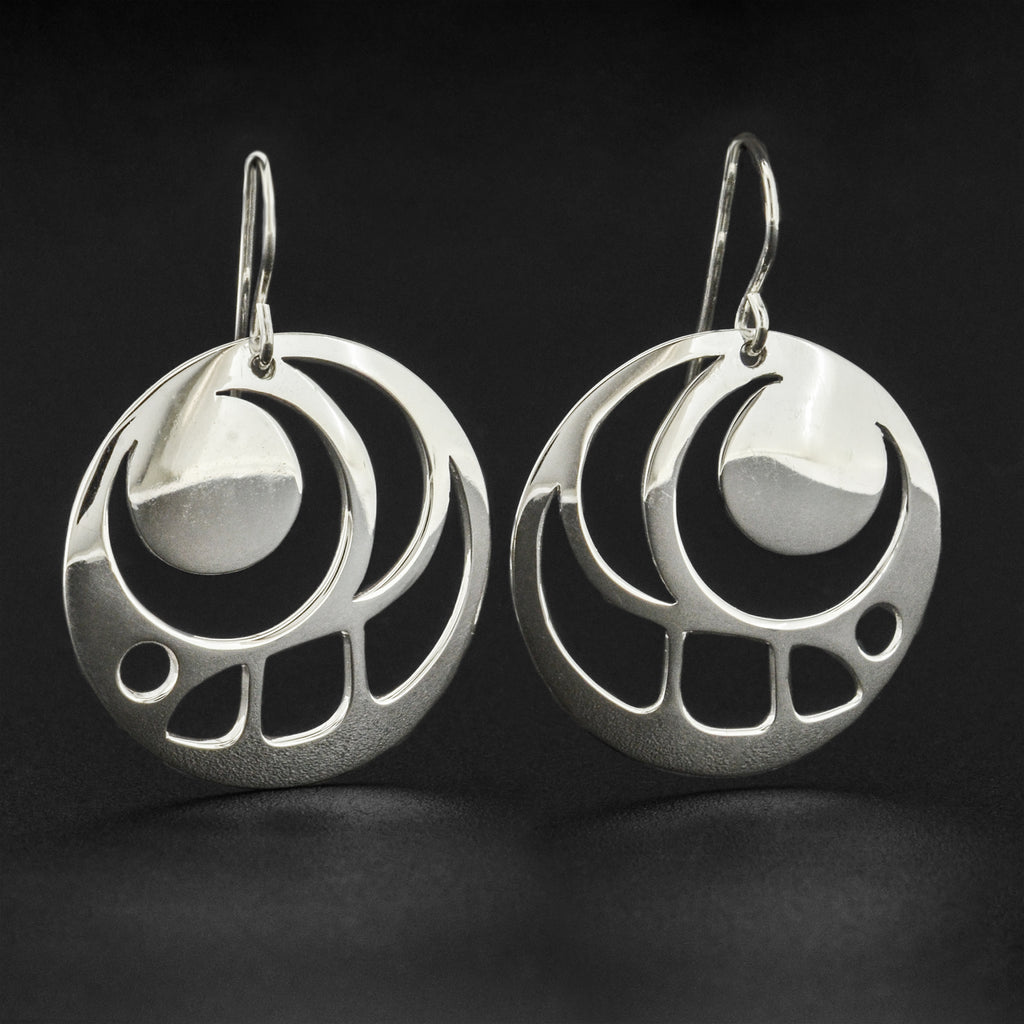 Moon - Silver Earrings