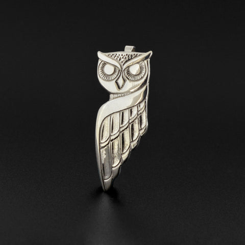 Owl - Silver Pendant