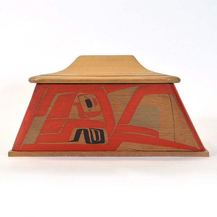 Killerwhale and Human - Red Cedar Canoe Box