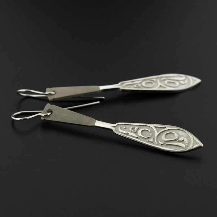 Eagle Paddles - Silver Earrings