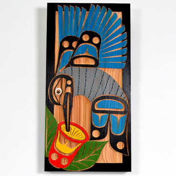 Hummingbird - Red Cedar Panel