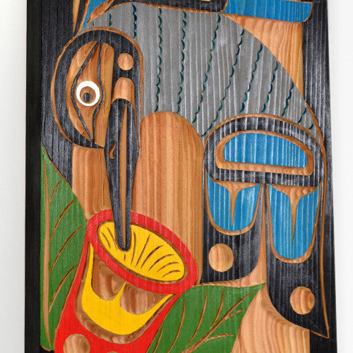 Hummingbird - Red Cedar Panel
