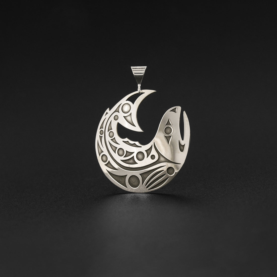 Salmon - Silver Pendant