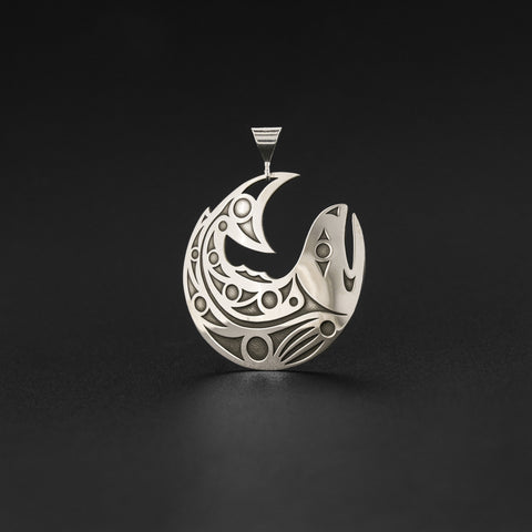 Salmon - Silver Pendant